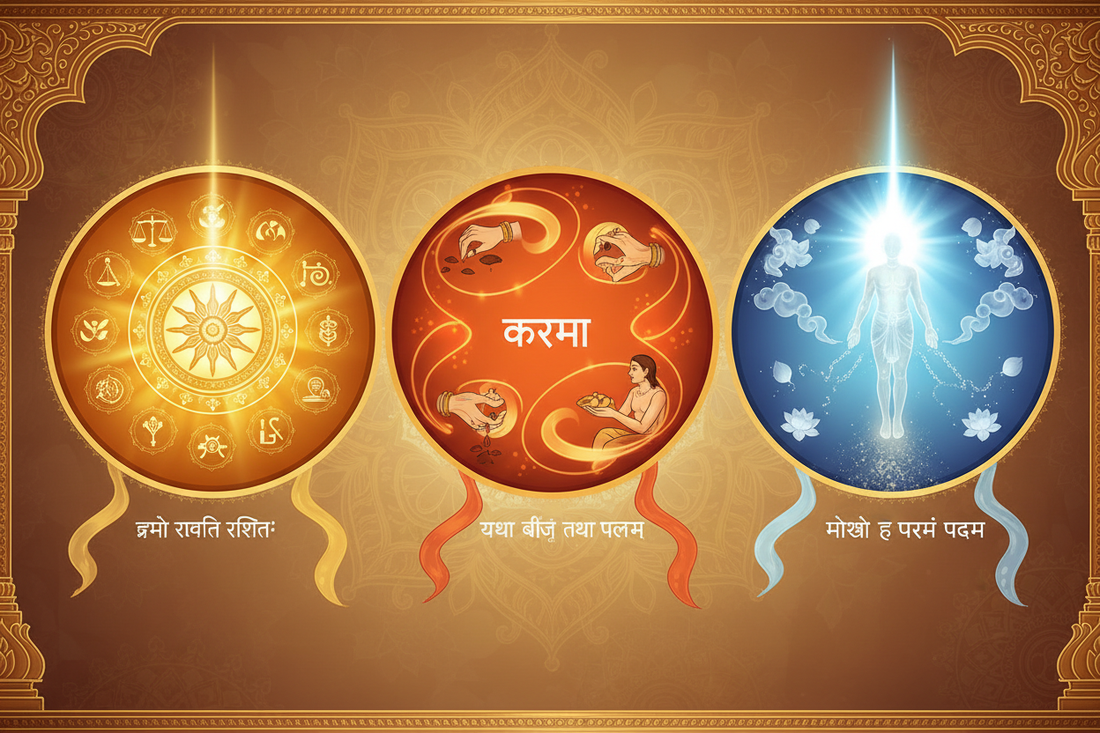 Core Beliefs of Sanatan Dharma: Dharma, Karma, and Moksha Explained Simply