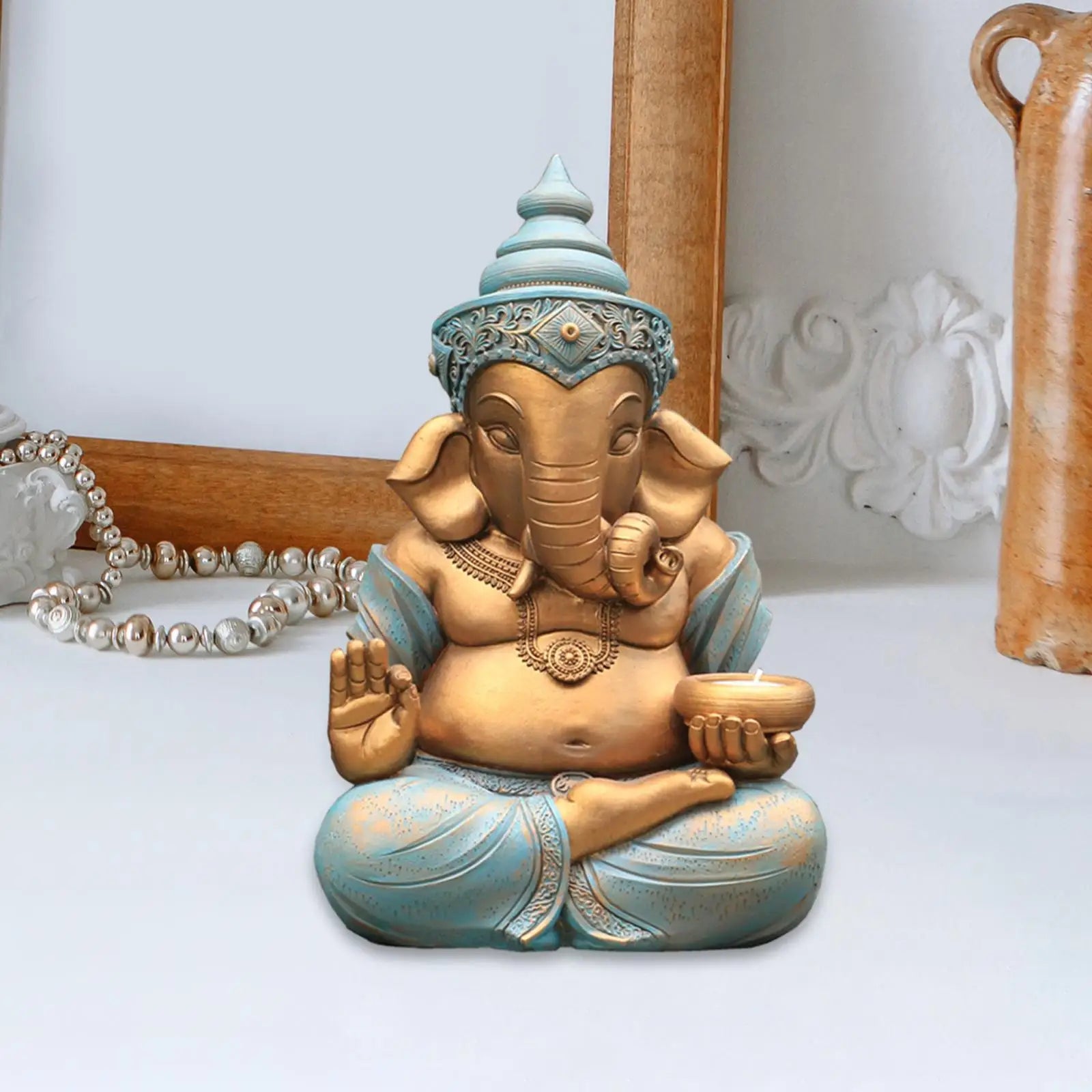 Lord Ganesha Resin Statue – Vaastu Decorative Sculpture for Home & Garden