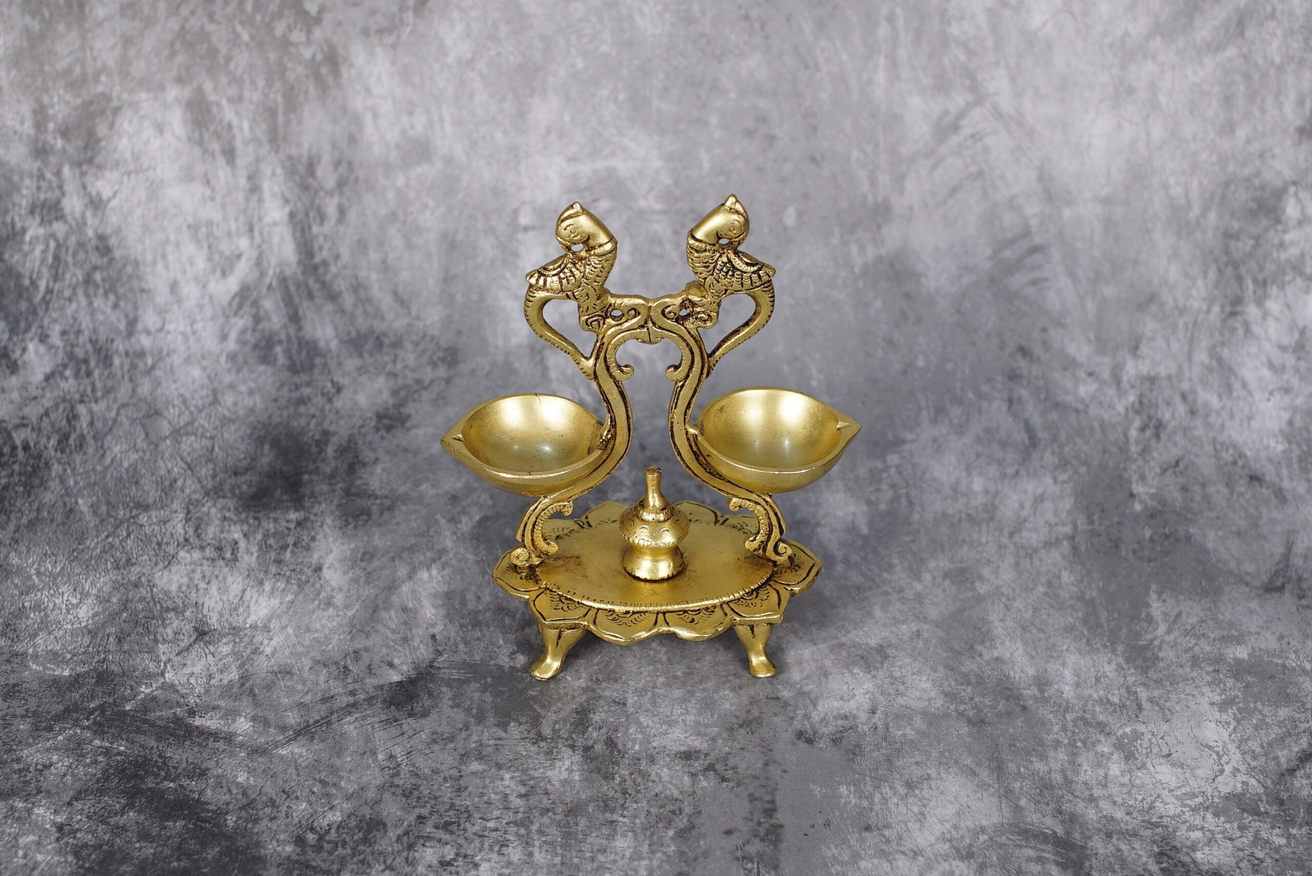 Sri Rudra Double Diyas – SR 02324