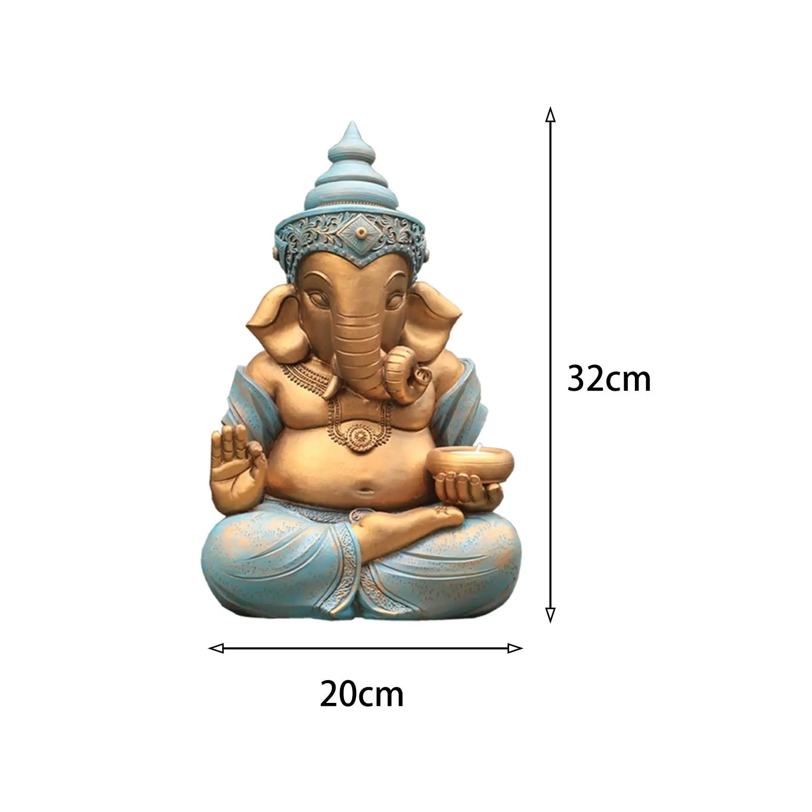 Lord Ganesha Resin Statue – Vaastu Decorative Sculpture for Home & Garden