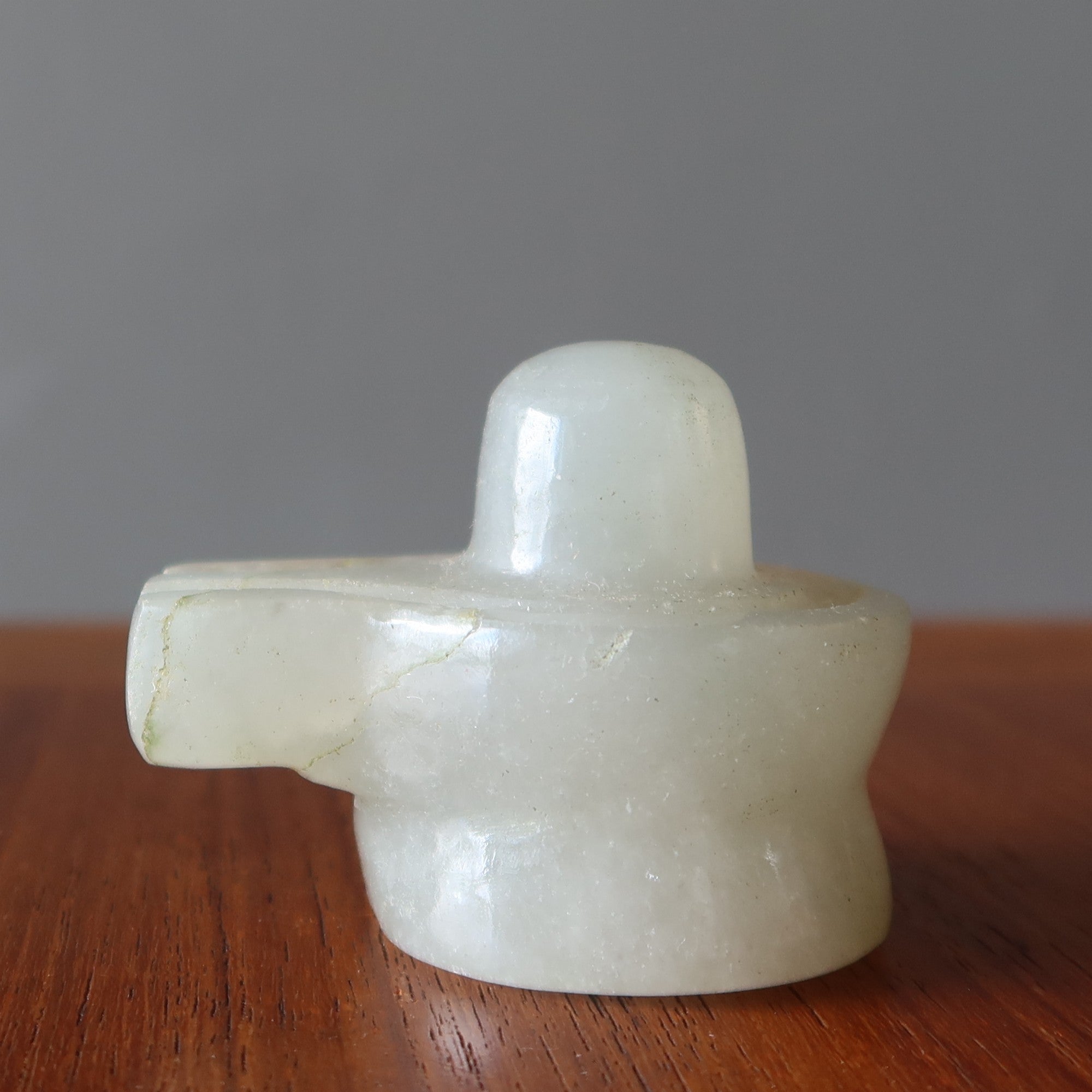 Green Aventurine Shivling Prosperity Pooja Light