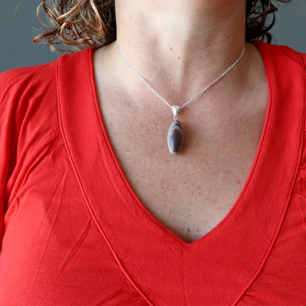Shiva Lingam Necklace Creator Egg Sterling Silver
